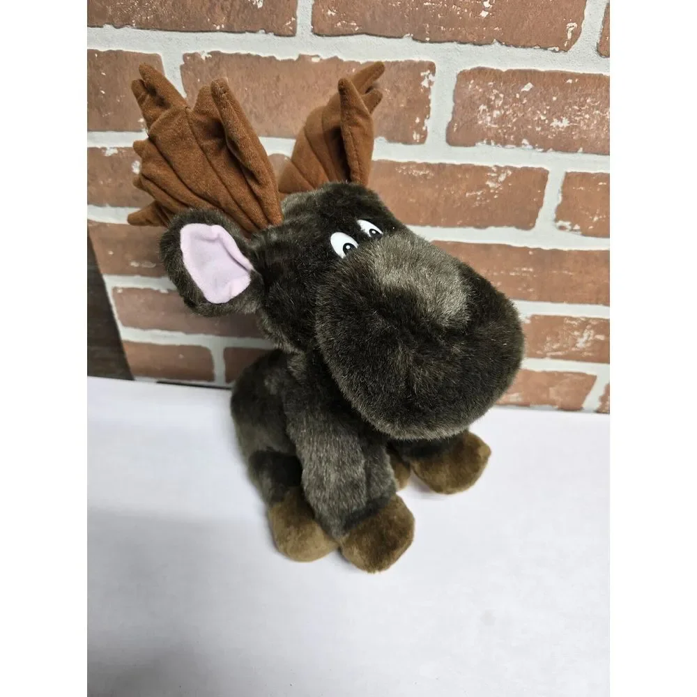 Brown Moose Reindeer Plush Lot‎ Of 5 Stuffed Animal Christmas Moose